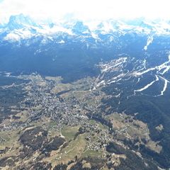 Flugwegposition um 13:28:52: Aufgenommen in der Nähe von 39030 Enneberg, Bozen, Italien in 2972 Meter